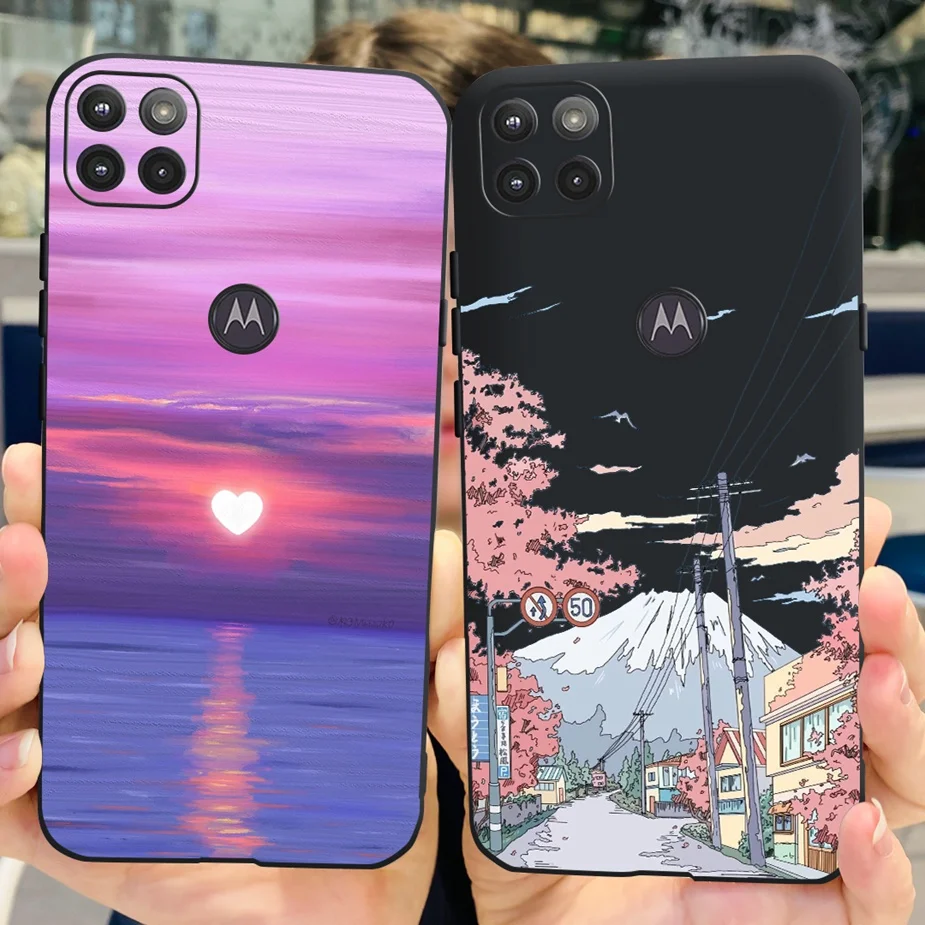 For Motorola Moto G 5G Case Luxury Painted Phone Case Soft Silicone TPU Fundas For Motorola Moto G 5G Plus MotoG Back Cover Bags