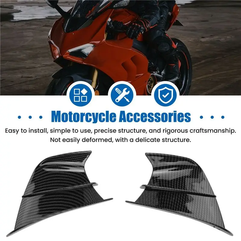 Customer Favorite Motorcycle Fairing Side Winglet Aerodynamic Wing Deflector Spoiler For Ducati Panigale V2 V4 899 959 1198 1199