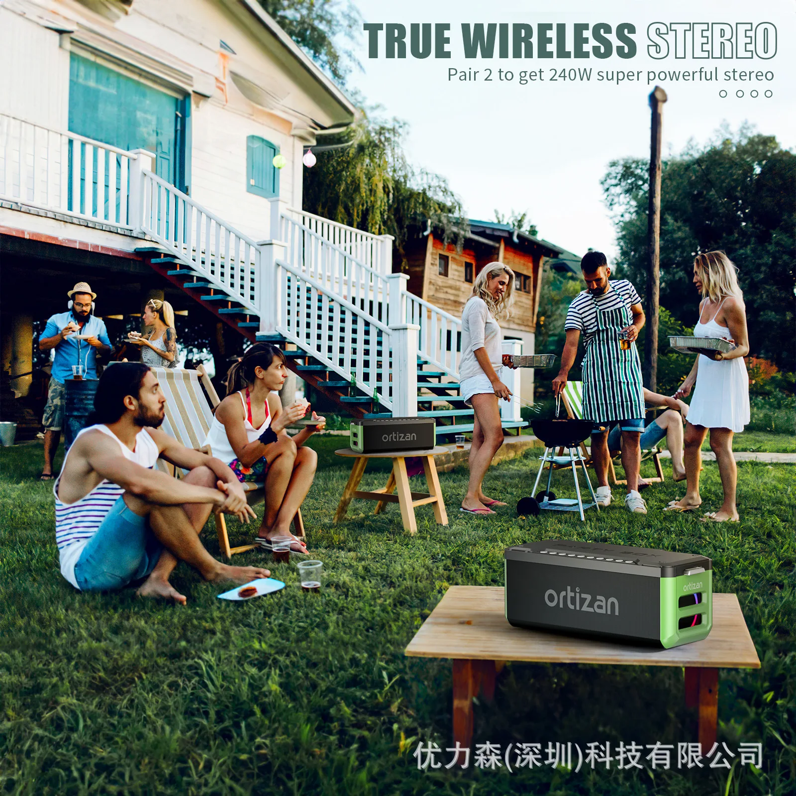 

2025 hot sale Bluetooth speaker waterproof wireless M10 subwoofer 100W wireless outdoor waterproof portable Bluetooth speaker cr