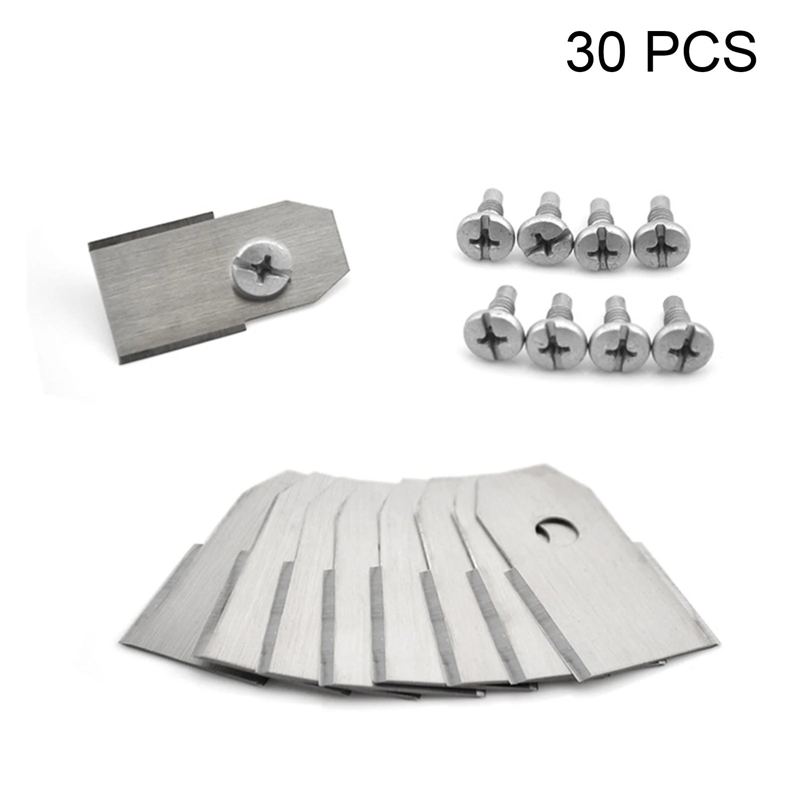 

30pcs Lawn Mower Robot Blades for Husqvama Automatic Moving Machines Lawn Mower Replacement Blades Accessories 35*18*0.75mm