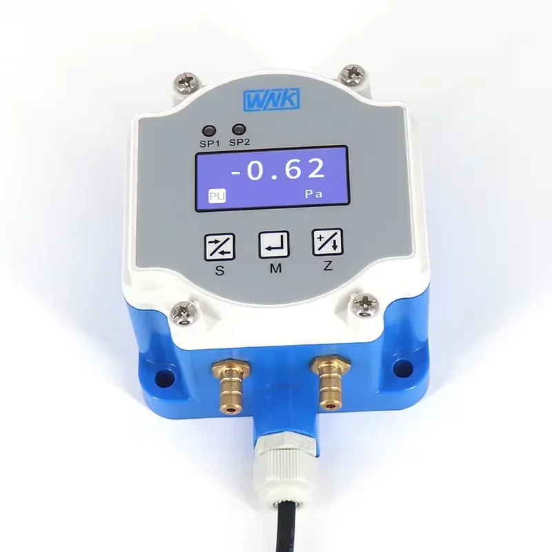 High Accuracy HVAC Differential Pressure Transmitter With Display for Clean Room