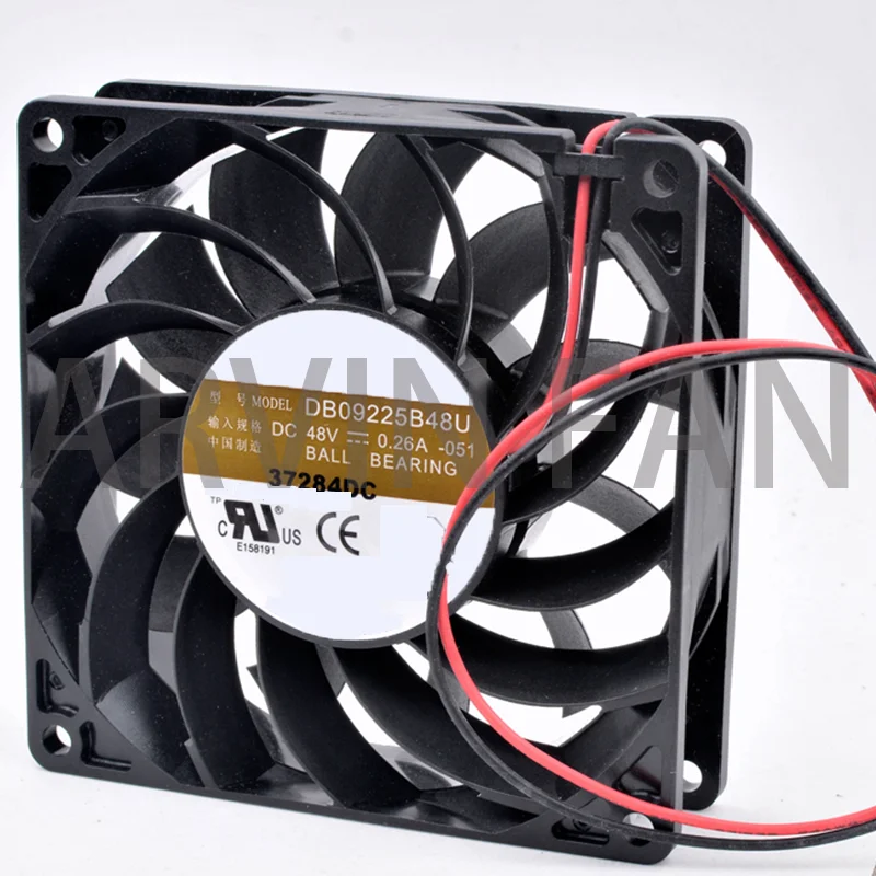 

Brand New Original DB09225B48U 9cm 92mm Fan 92x92x25mm DC48V 0.26A Cooling Fan For Server Inverter