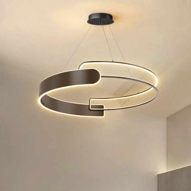 Imagem -05 - Modern Led Pendant Lamp Pendurado Lâmpada para Sala de Estar Sala de Jantar Quarto Teto Decoração Home Luminária Ajustável Luxo