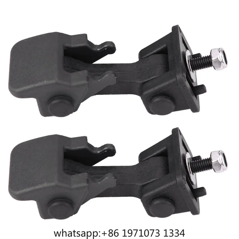 Pair Front Hood Latch Safety Catch & Bracket for Jeep Wrangler TJ 1997-2006