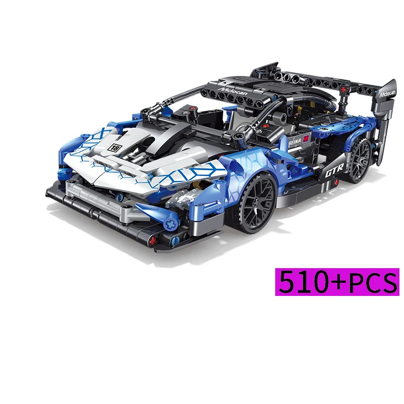 

510PCS Legocart Sports Race Car MOC Building Blocks Kit Bricks Classic Creative Educational Kids Toys Boys For Children Gift