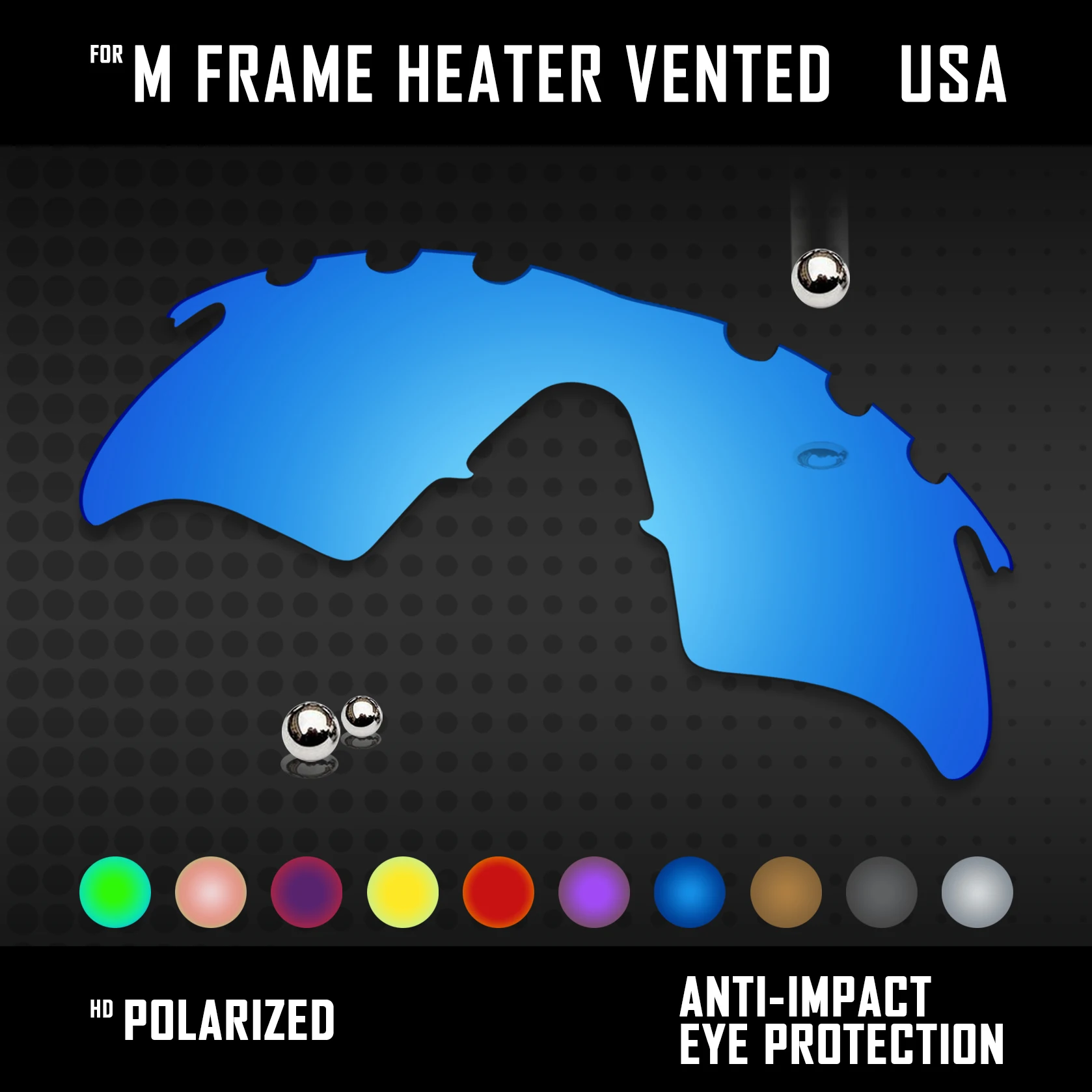 

Сменные поляризационные линзы OOWLIT для солнцезащитных очков с вентиляцией и обогревателем Oakley M — разные цвета