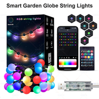 USB Bluetooth Colorful G18 LED Bulb String Light 5M 10M Festoon Fairy Lights Christmas Bedroom Outdoor Garden Decor LED Garland