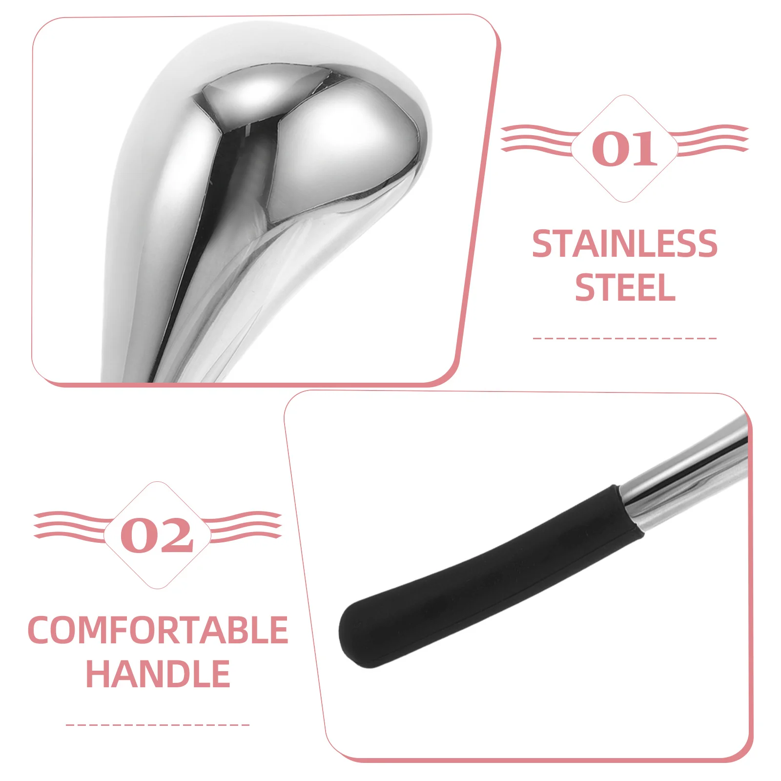 كرات الثلج للوجه من الفولاذ المقاوم للصدأ أداة كشط عصا العين كرات باردة لتدليك الوجه وصالونات التجميل كرات الثلج للعيون #4