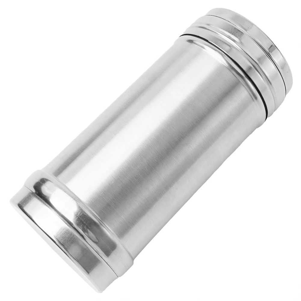 Stainless Steel Barbecue Spice Jars Salt Shaker Pepper Bottle Flour Fine Sieve Tool Home Condiments Novel Kitchen Accessories