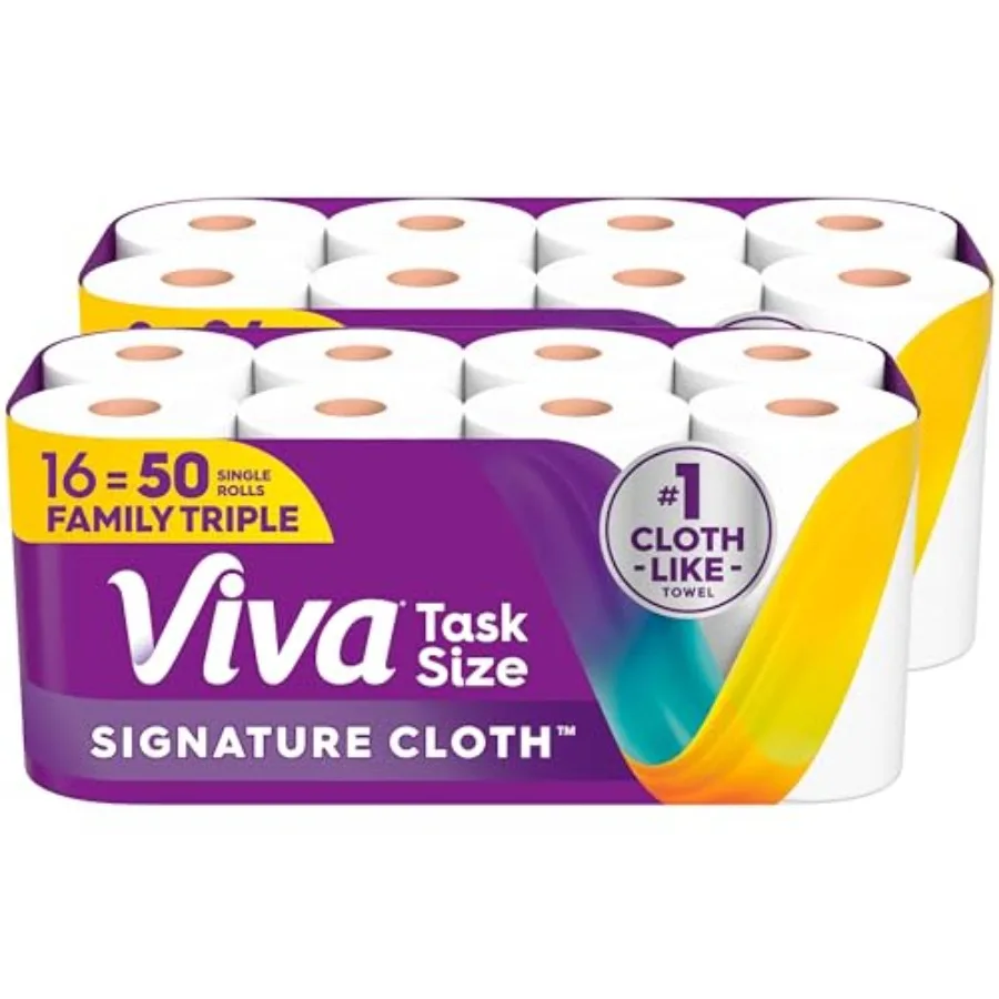 

Viva Signature Cloth Paper Towels Task Size 16 Family Triple Rolls 141 Sheets per Roll Packaging May Vary
