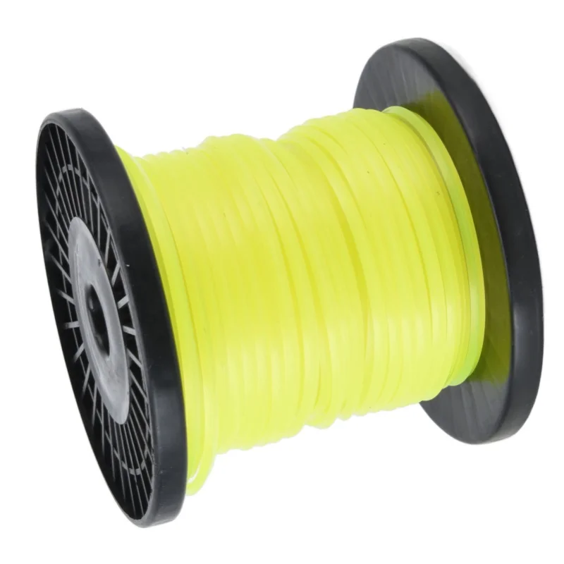 3mm String Trimmer Line Quadrate Grass Trimmer Line Lawn Mower Line For Husqvarna Yellow 30m / 98.4ft   50m / 164.0ft