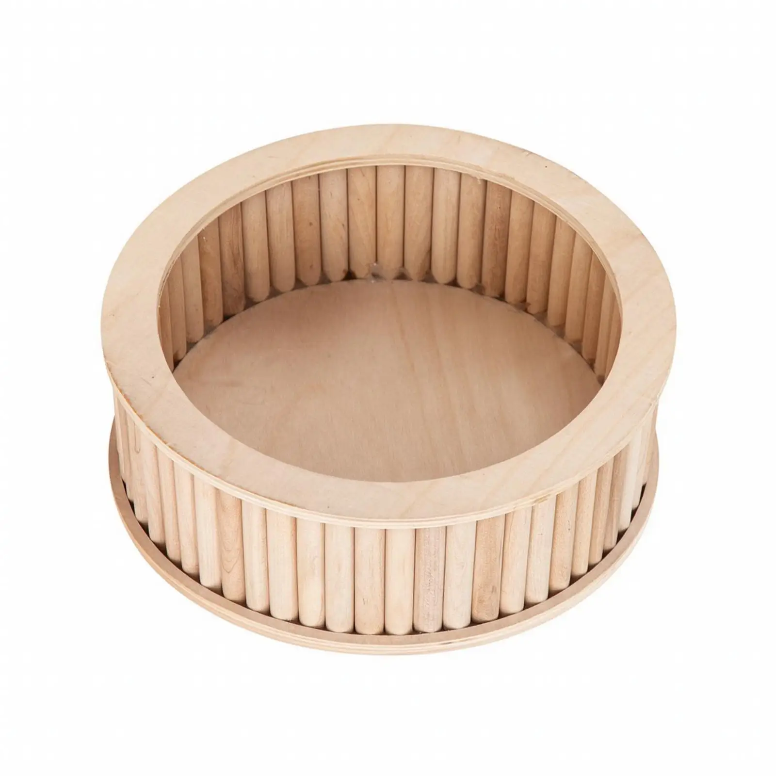 Small Animal Wooden Sand Bath Basin for Hamster Grooming and Toilet Use Digging Tray for Gerbil Enclosure