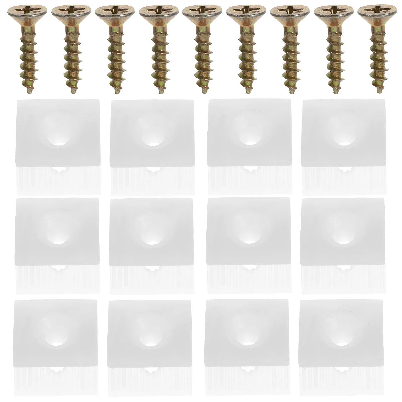 50Pcs Cabinet Shelf Drawer Wedges ABS Plastic Replacement Repair Kit Screws Included Support Sagging Drawer Bottoms Home