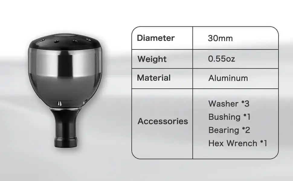 Gomexus Frische Wasser Angeln Knauf 30mm Für Shimano Stradic Ci4 Ultegra Daiwa Certate Exceler LT Spinning Reel Knob – Detail 2