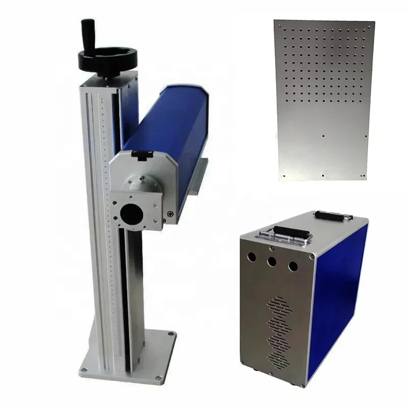 2026 Economic 500mm Lift Column Optic Path Power Box Worktable Platform for DIY Fiber Laser Marking Machine