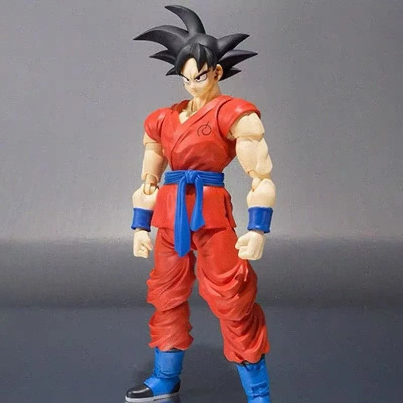 16cm Dragon Ball Blue Hair Son Goku Action Figure Movable Collectible Doll Super Saiyan SHF Model Toys Collection Doll Gift - view 2
