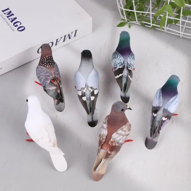 Artificial Birds Simulation Grey Pigeon Dove Model Imitation Animal Party Wedding Supply Photography Props Home Decoration