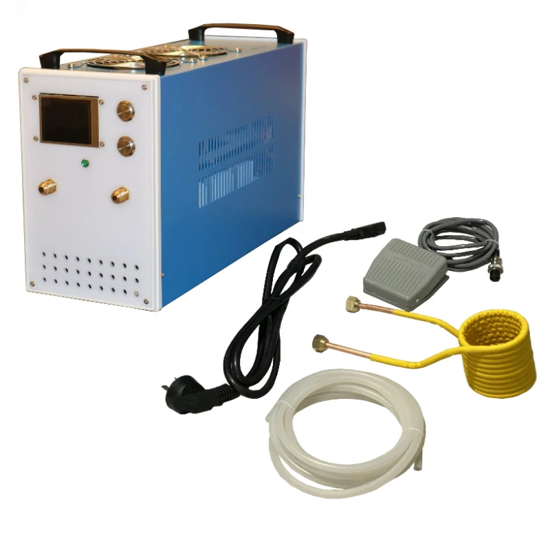 Induction Heating Machine 4KW Infrared Temperature Control Welding 110-220V Input Overload Water Shortage Protection Foot Switch