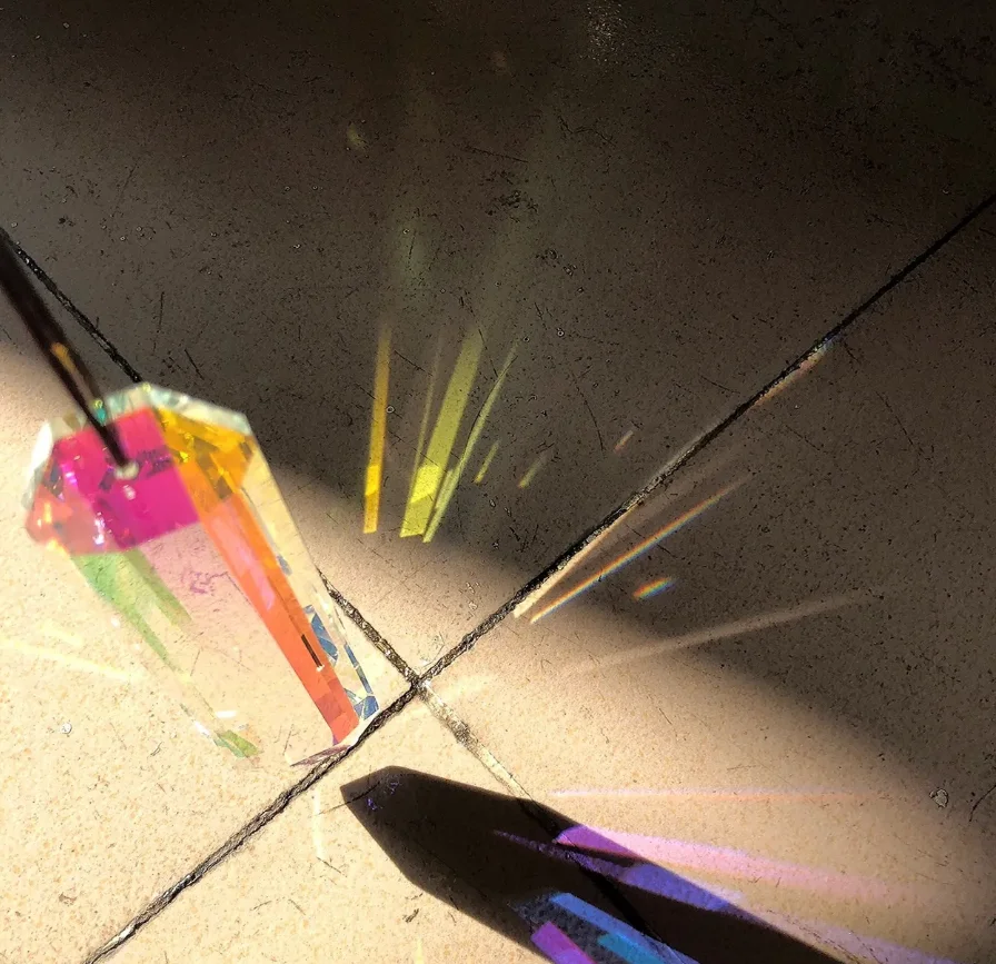 Sun catcher long pendant window wind chime crystal diamond sun catcher refraction rainbow aerial pendant car hanging