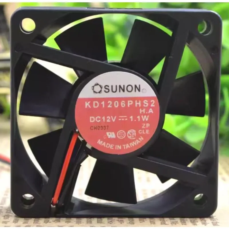 

New Fan for SUNON KD1206PHS2 12V 1.1W 6CM 6015 Cooling Fan 60*60*15MM