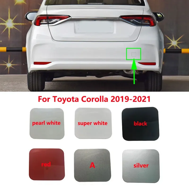 For Toyota Corolla 2019 2020 2021 Car Rear Bumper Tow Hook Cover Trailer Towing Eye Cap Lid