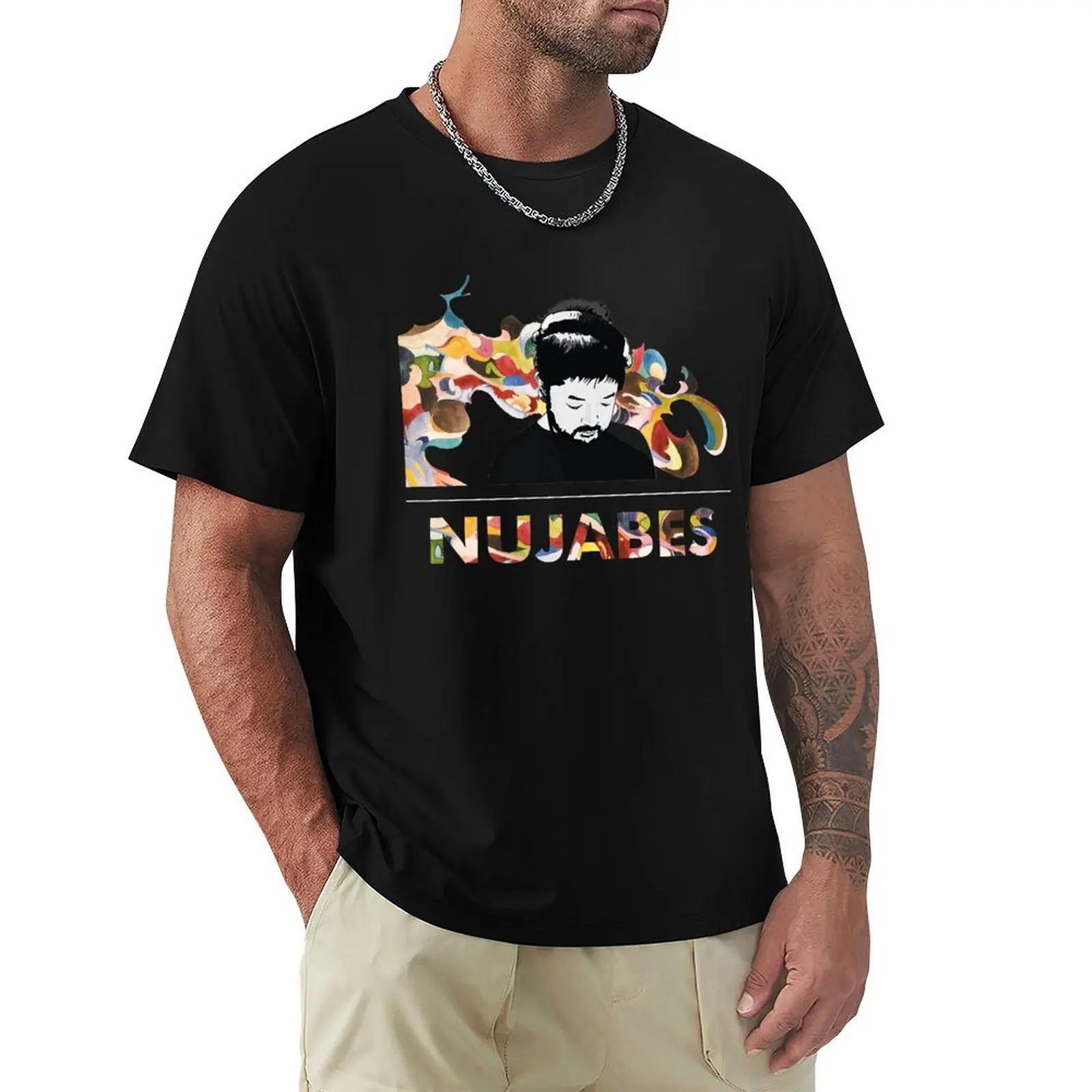 Футболка Nujabes For Fans, универсальная базовая модель с коротким рукавом