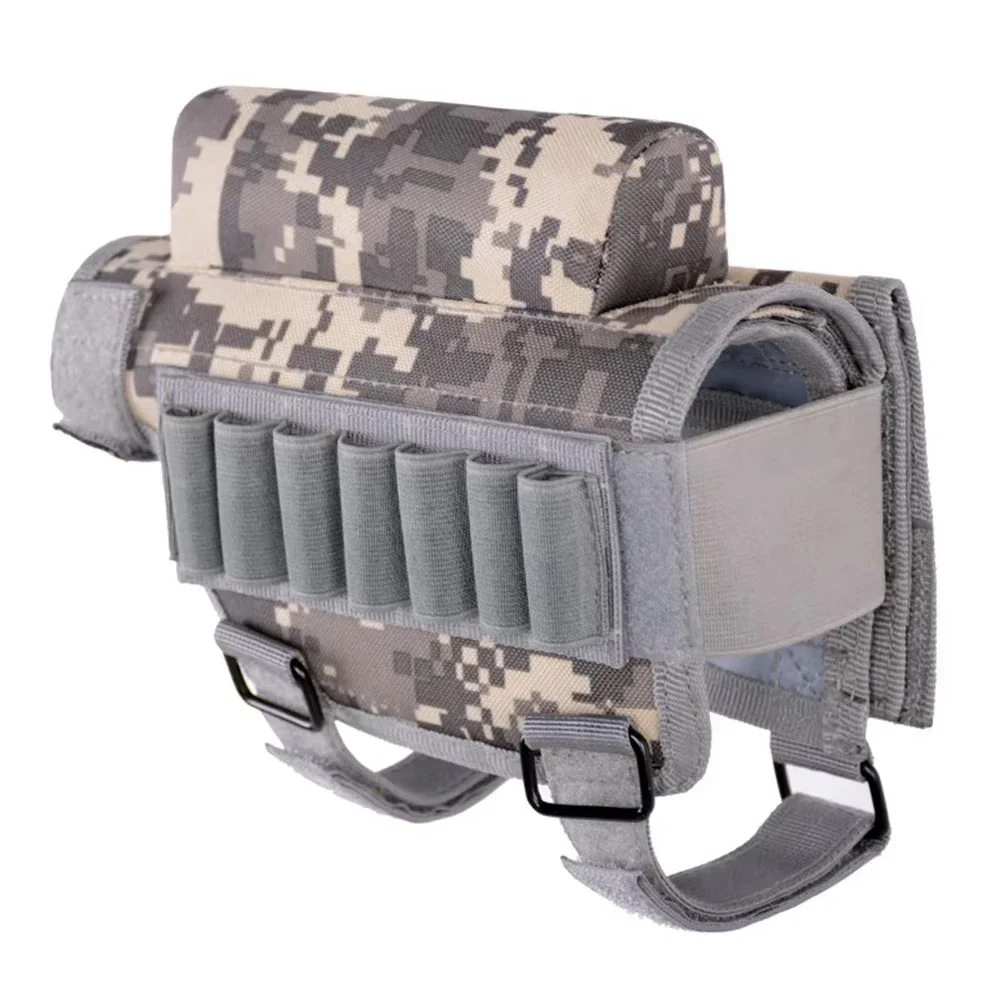 Buttstock Ammo Verstelbare Cartridges Jachtdrager Tactische Geweerkoffer Wangsteun Riser Nylon PouchBullet Houder Tas Shell