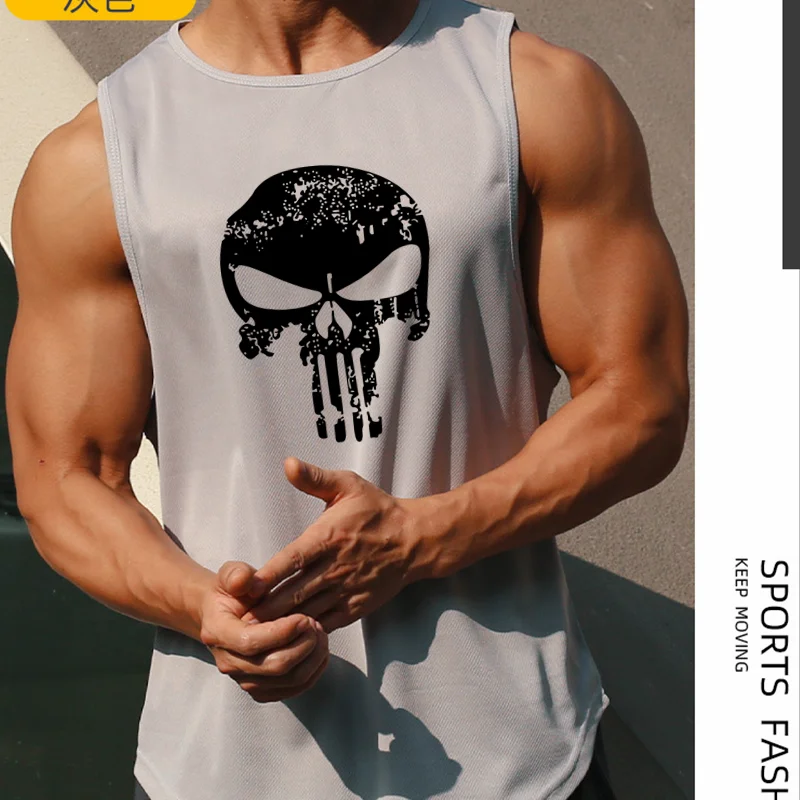 Men's Tops Tanks & Camis Bodybuilding Tank Top Gym T-shirt Man Mesh T-shirts Sportswear Fitness Wear Clothing Basketball Tees