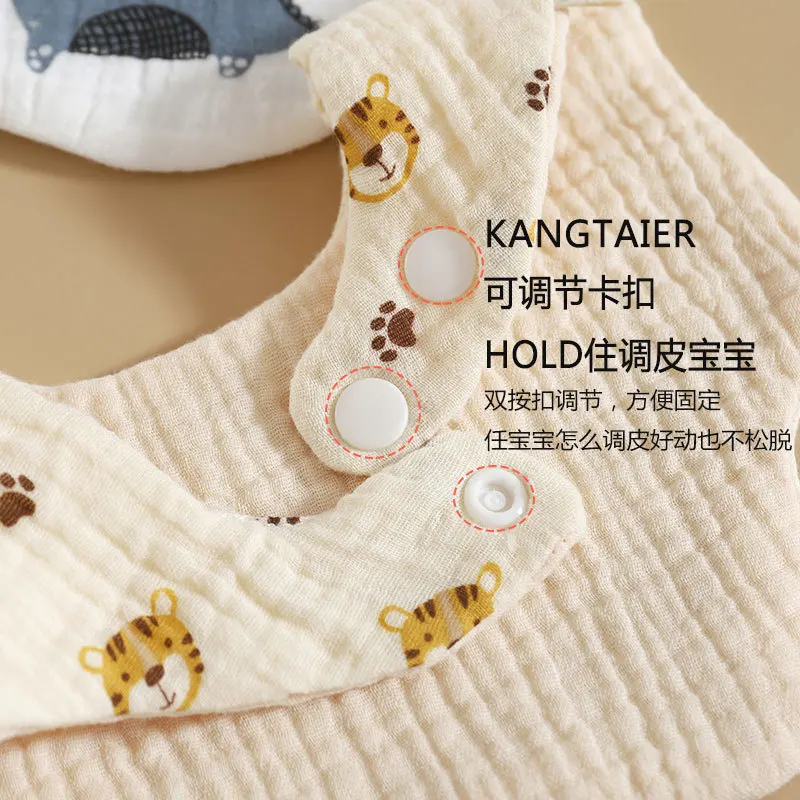 Korean Style Cotton Gauze Baby Feeding Bibs Summer Soft Petal Infants Print Saliva Towel Newborn Toddler Burp Cloth Kids Bib New