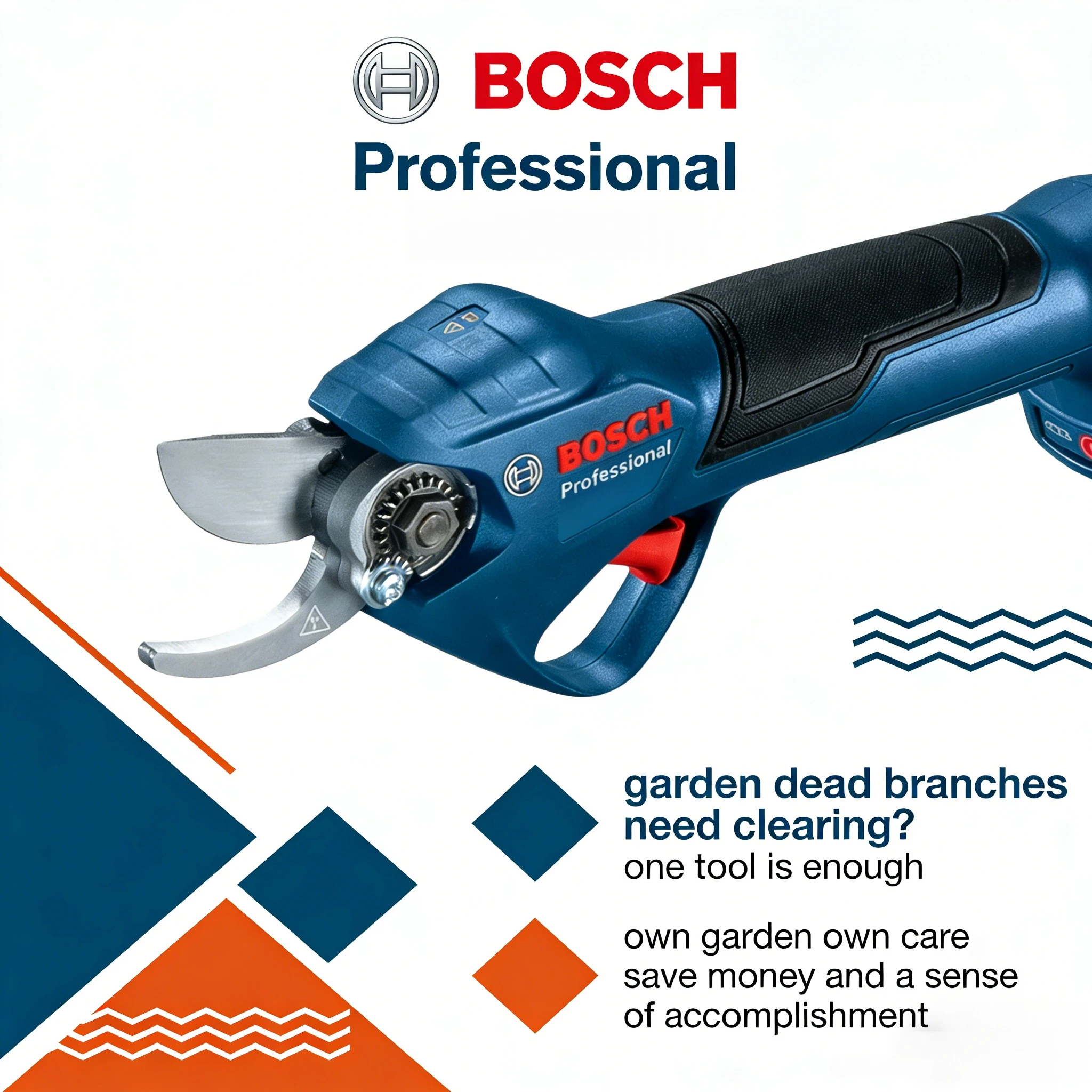 BOSCH Professional Wireless Electric Branch Shears Labor-saving Design Ergonomic Handle Farm Horticulture Tool
