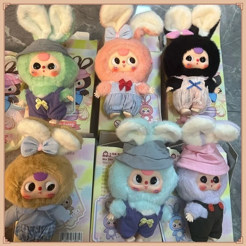 

Baby Three Macaron Little Rabbit Series Plush Blind Box Toys Mystery Box Cajas Misteriosas Figures Kawaii Dolls for Girls Toys