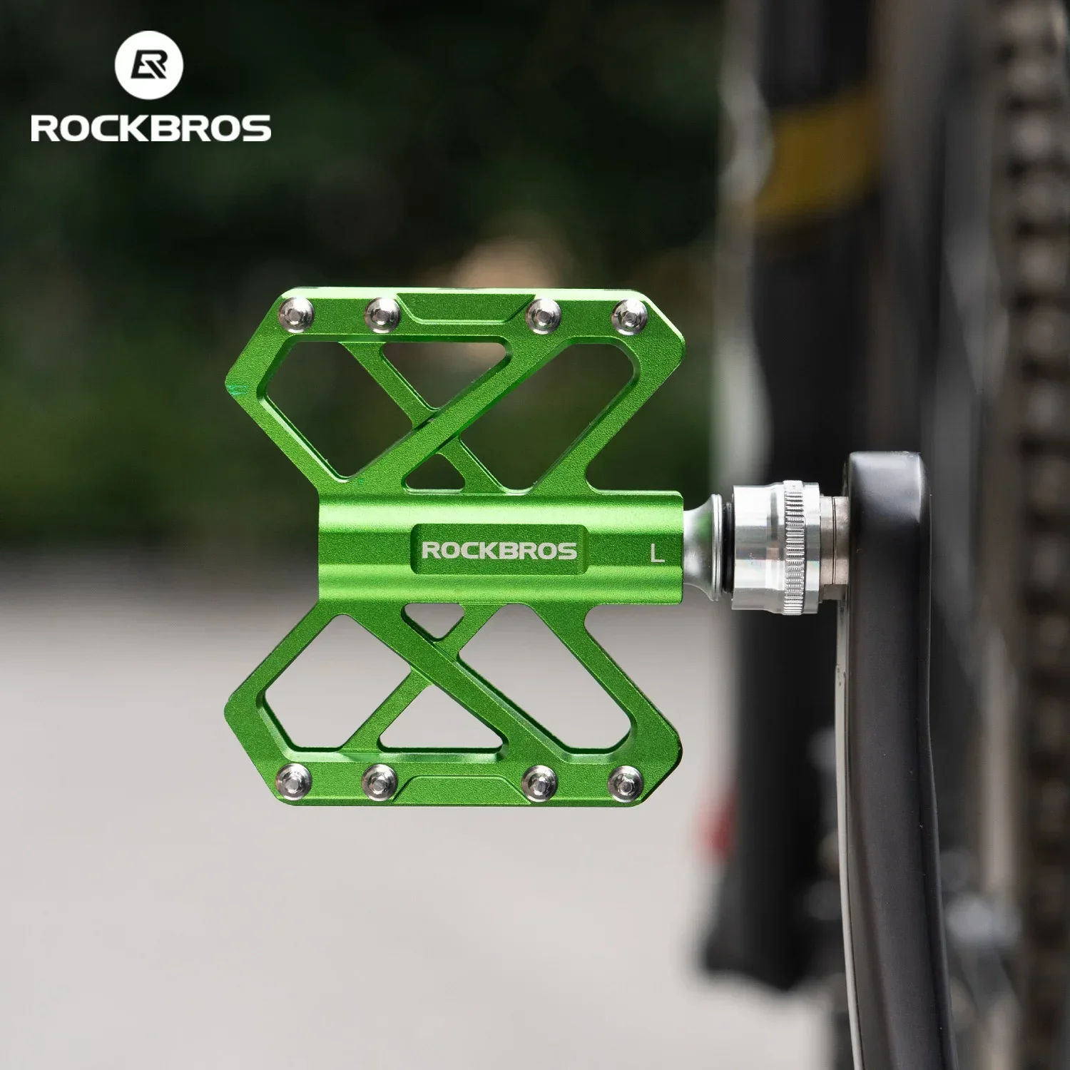 ROCKBROS Bicycle Pedals Quick-Release Aluminum Alloy Sealed Bearings Bike Pedal Lightweight Anti-Slip Grip Pins Bicycle Pedals