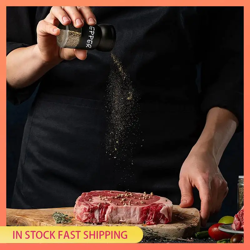 AA05 20X Farmhouse Salt And Pepper Shakers Set With Adjustable Lids, Modern Home Country Kitchen Decor, Cute Shaker Set