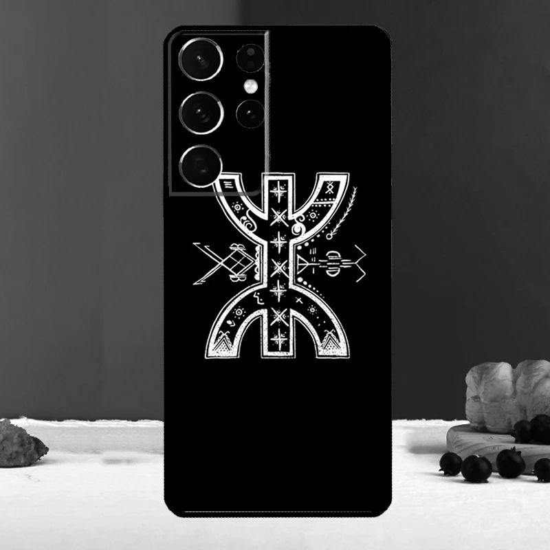 Amazigh Berber Symbol Case For Samsung Galaxy S23 S20 FE S21 FE S22 Ultra S8 S9 S10 Plus Note 10 Note 20 Ultra Cover