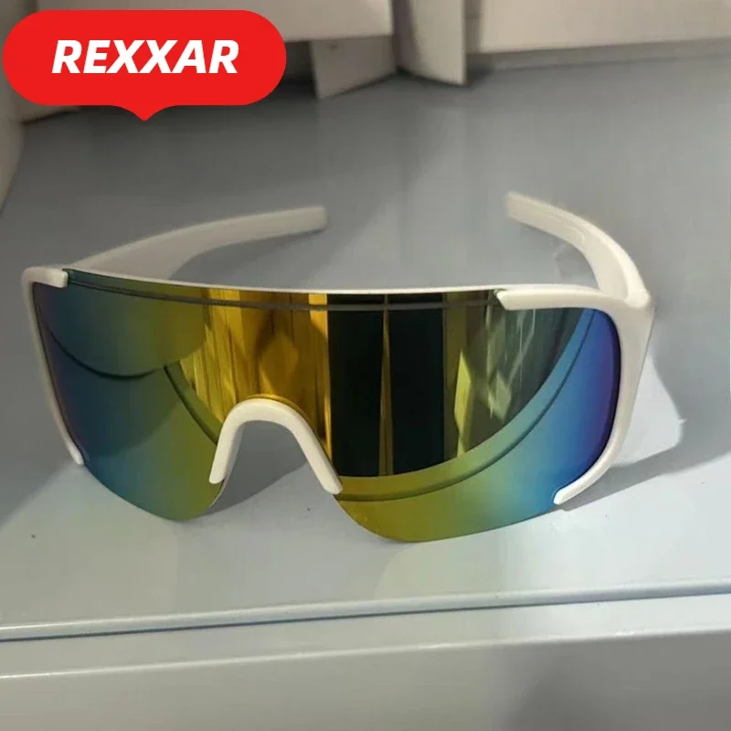 Neue Y2K-Style Fahrradbrille Winddichte Brille für Männer und Frauen Retro-Reflektierende Gläser Straßenfahrrad-Sportbrille