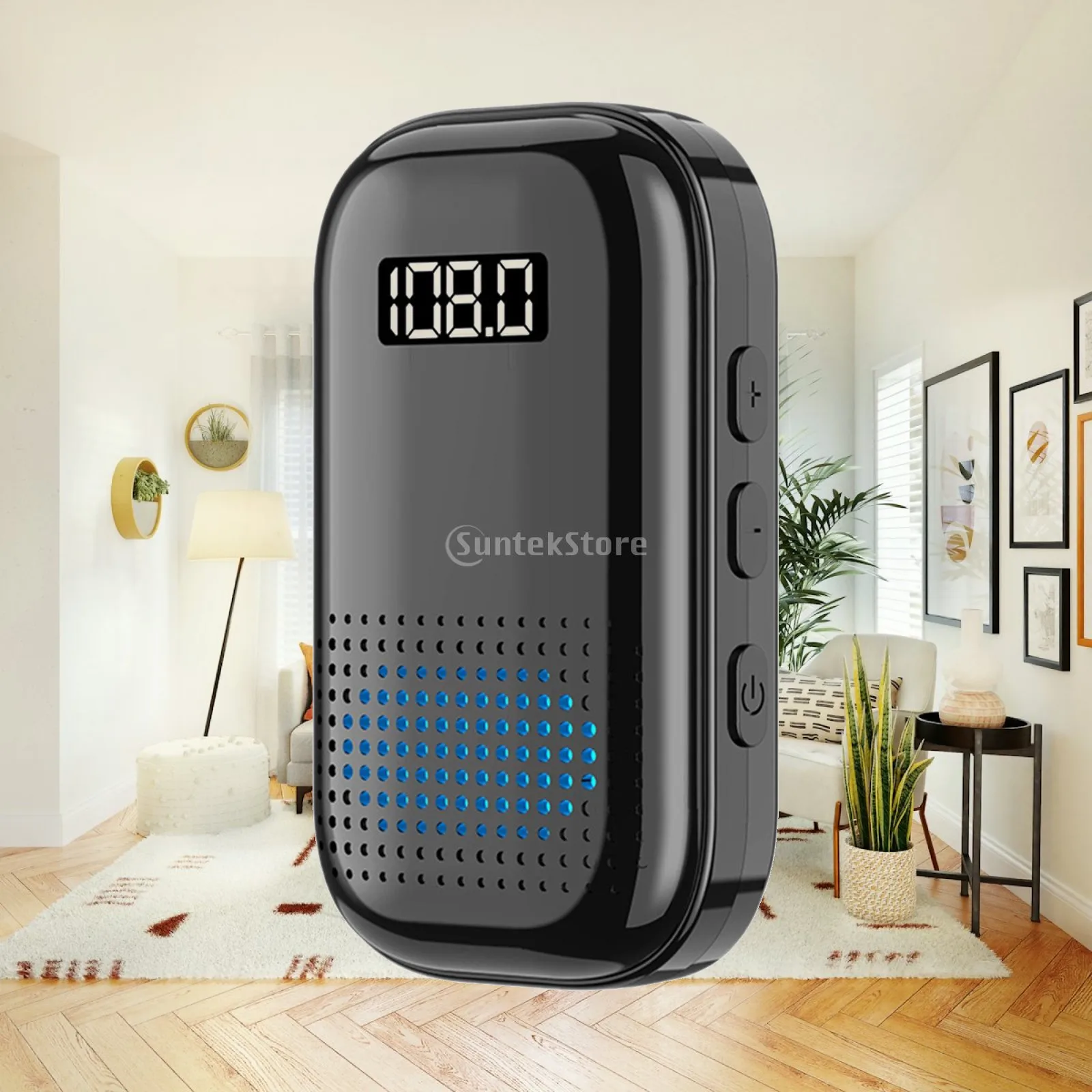Audio Receiver Adapter 3.5mm Bluetooth 5.4 Car Stereo FM Radio TF Card Quick Charging Portable Music