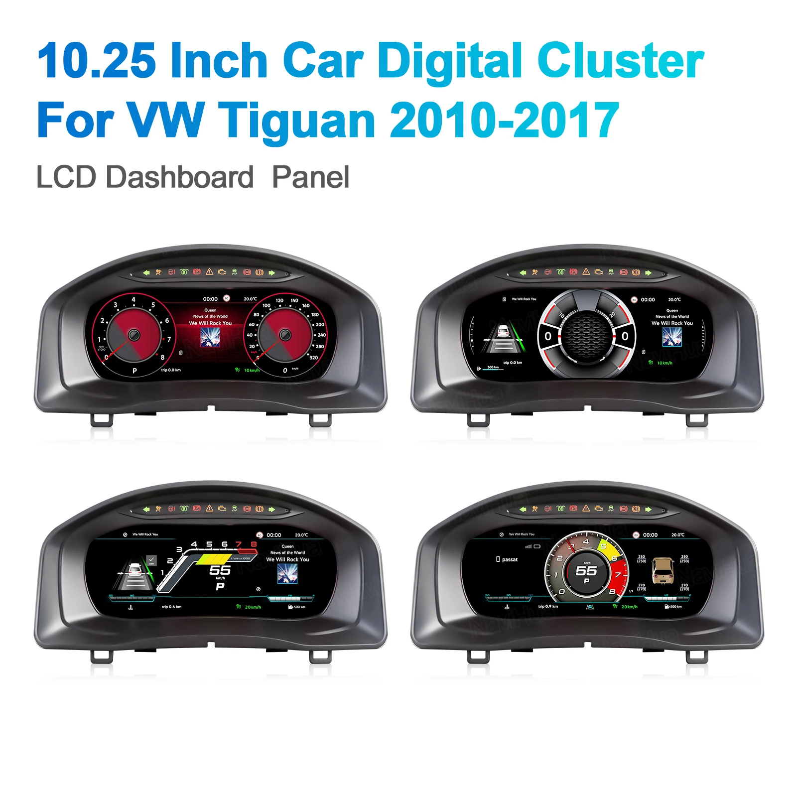 

Цифровая приборная панель NaviHua Linux 10.25" с ЖК-дисплеем для VW Tiguan 2010-2017, виртуальный кокпит