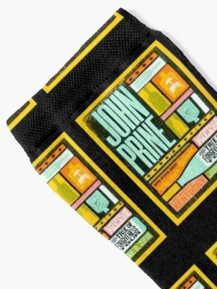 John Prine Country Music Singer Folk Music Singer Socks new year kids loose anti-slip Girl'S Socks Men's