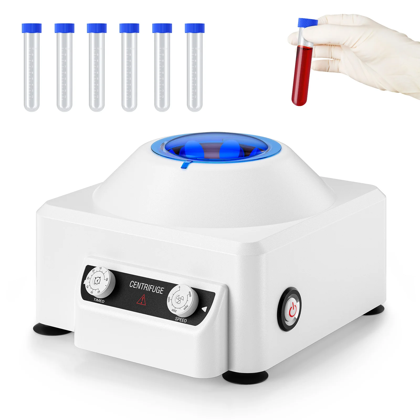 EU/UK Laboratory Electric Centrifuge Time Speed Control 300~4000rpm 1685g 6*100ml EU US Plasma Serum PRP PRF Separate Machine