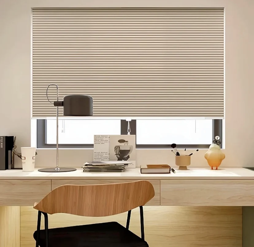 

Blackout Cellular Blinds Honeycomb Shades Double Cells Cordless Windows Shades Saving Energy Thermal Insulation Custom