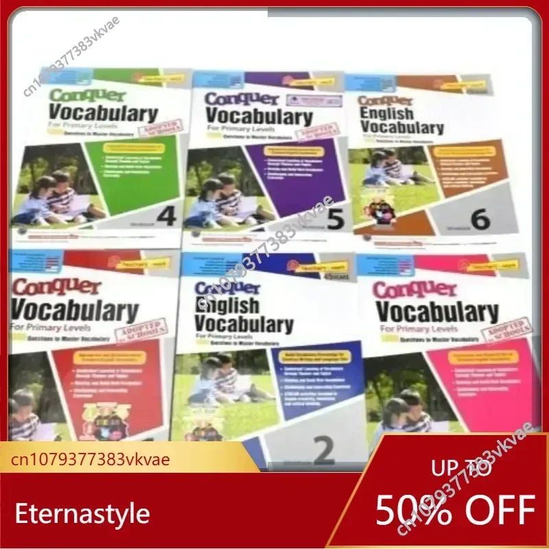 

Books of 2023 New Arrival SAP Conquer Vocabulary for Grade 1-3 7-12Age Children's Education Books English Teaching Material Guid