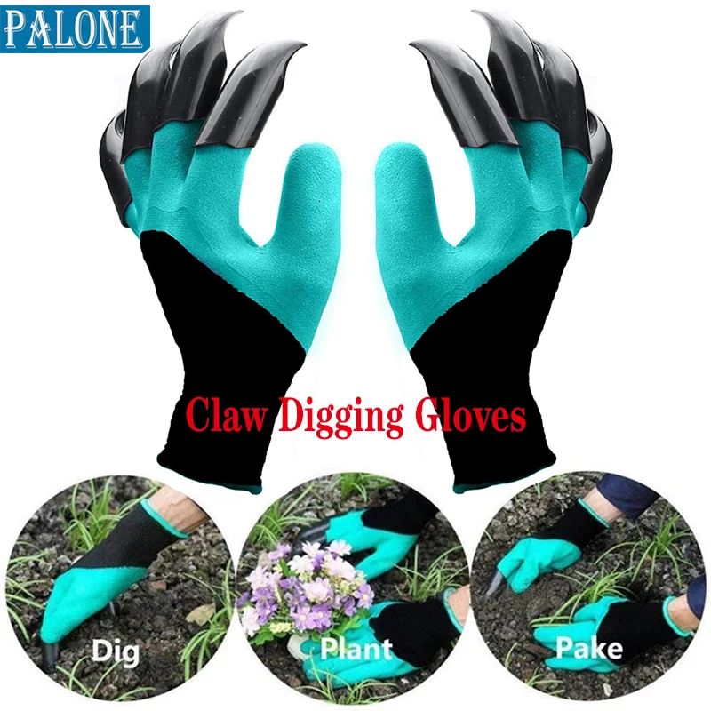 PALONE Paws Gardening Gloves Garden Planting Latex Protective Gloves Planting Vegetables Flowers Weeding Digging Gloves