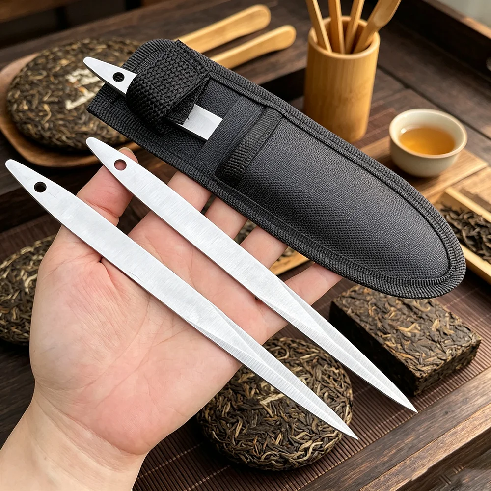 Outdoor Camping Knife - Nóż kolekcjonerski 2w1, nieostrzony, do rękodzieła,