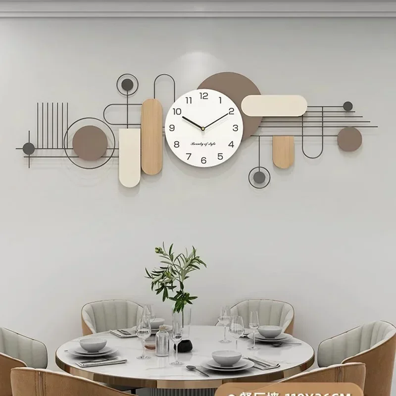 

Long Bathroom Wall Watch Living Room Mechanism Large Vintage Metal Art Bedrooms Wall Clocks Simple Duvar Saati Home Decoration