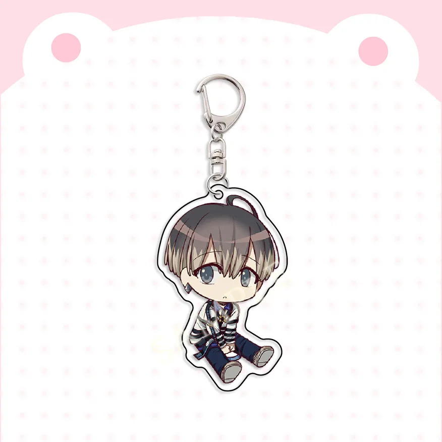 Anime MILGRAM Keychain Haruka Sakurai Futa Kajiyama Mikoto Creative Figures Key Chain Ring Holder Jewelry Accessories Fans Gift