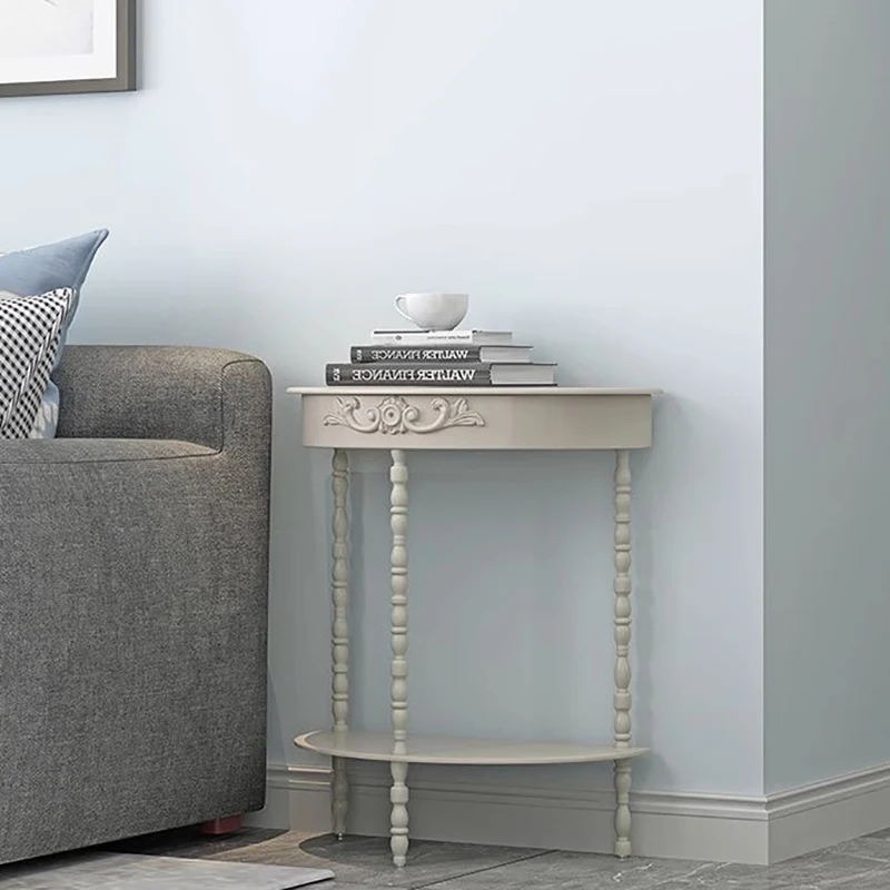 Table Console française Simple, petite Table de couloir nordique rustique, Meuble esthétique de styliste, Meuble de Salon