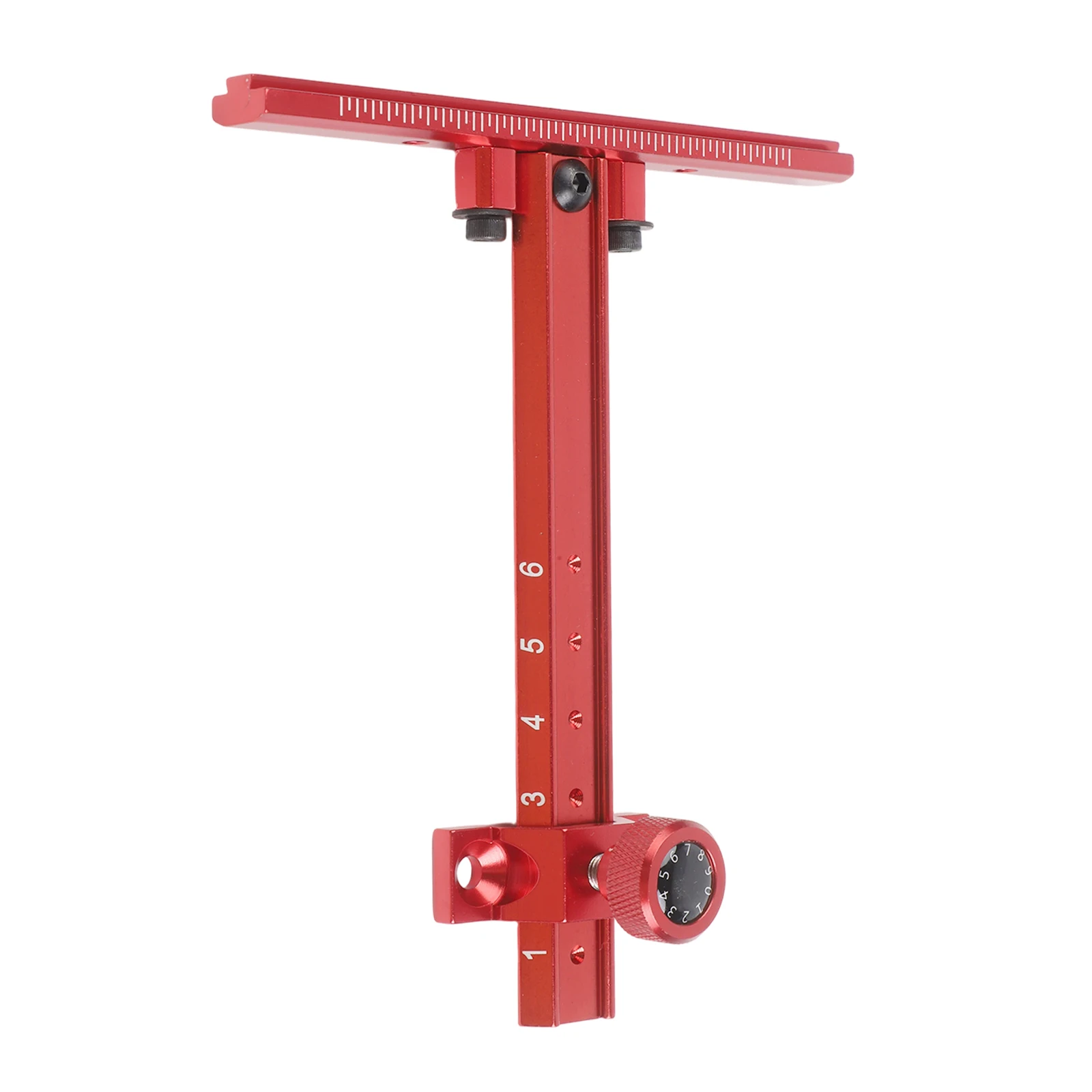 Adjustable aiming sight for recurve bow metal scale with aluminum alloy body includes screws and screwdriver for mounting