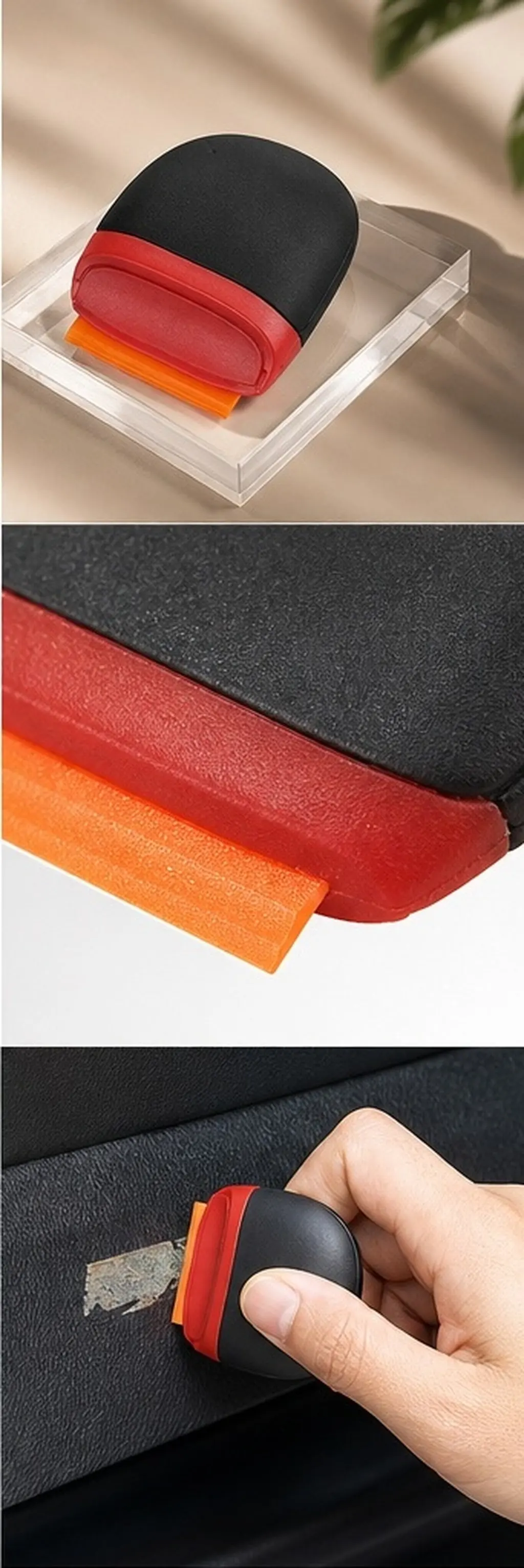 10Pcs Mini Razor Blade Scraper Compact Plastic Adhesive Remover Tool for Car Glass Mirror Window Sticker Label Vinyl Glue Film