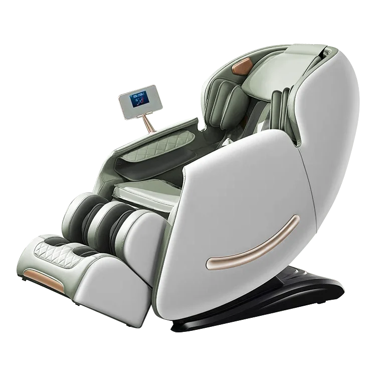 Best-Selling Factory Full Body Massage Chair with Zero Gravity & Musical Function SL Track Electric PU Leather
