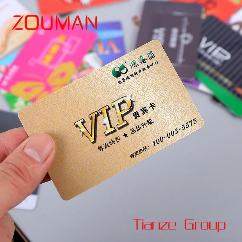 Carte VIP professionnelle en PVC, en plastique, personnalisée, OEM